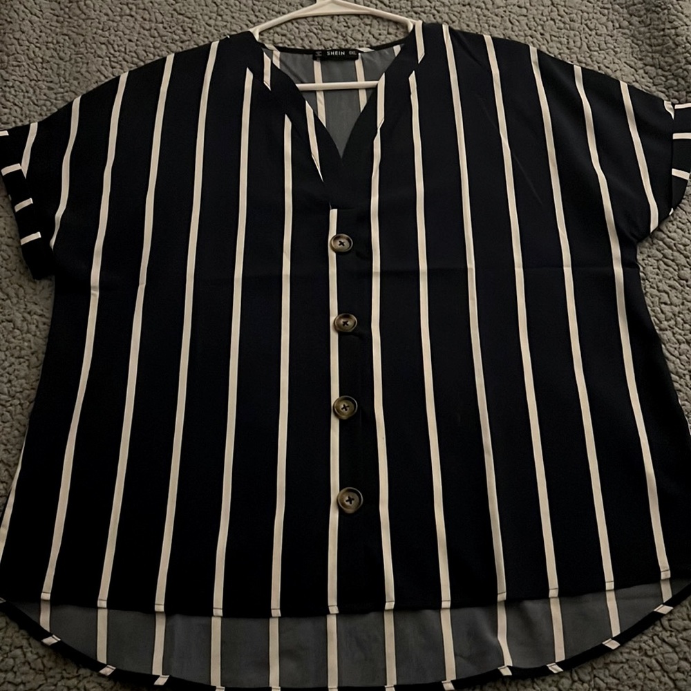 Beautiful blue/white stripe blouse